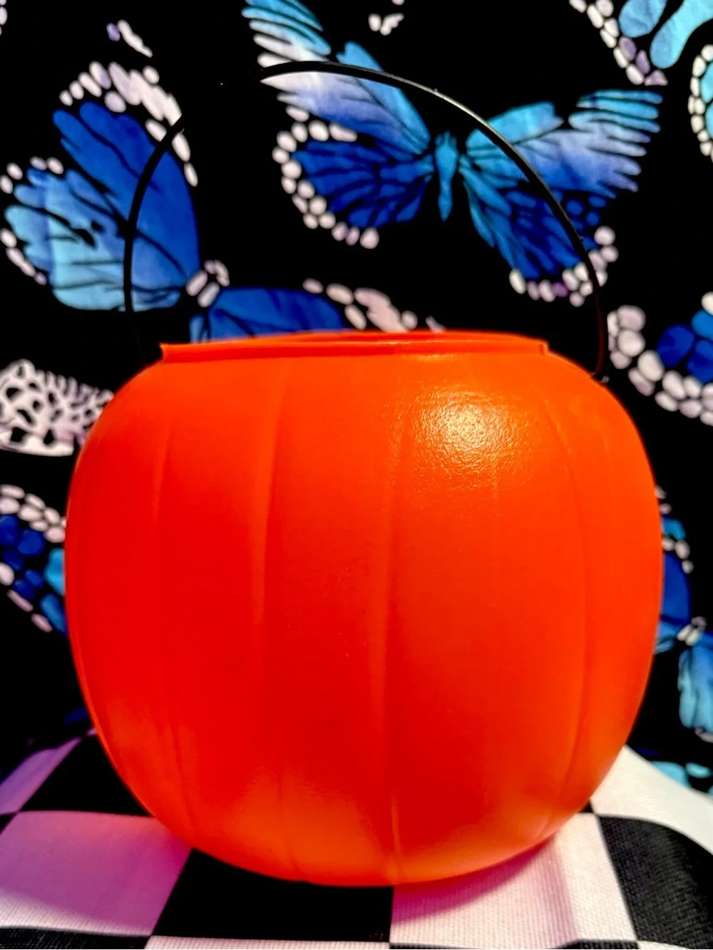 Vintage General Foam Orange Halloween Jack O Lantern Blow Mold